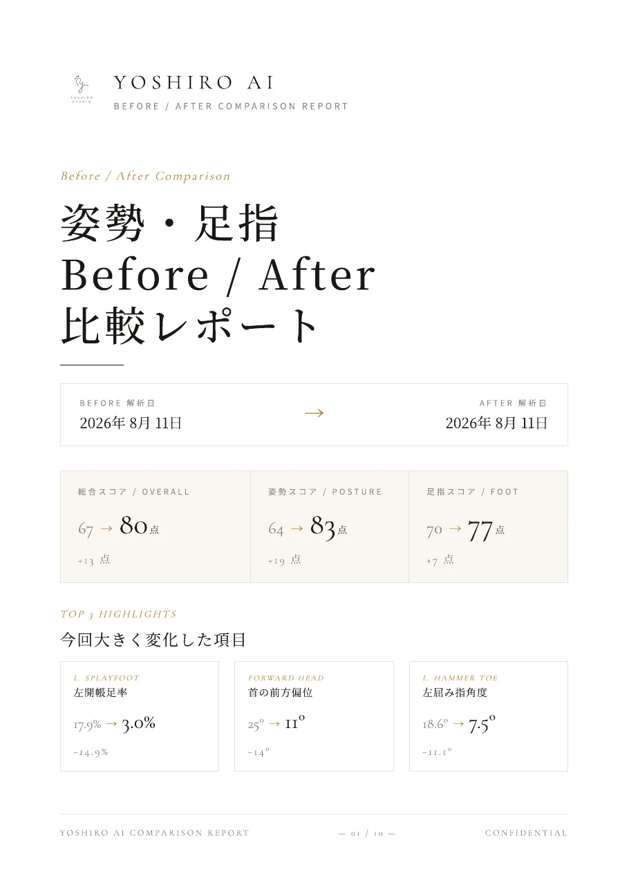 Before After比較レポートの概要